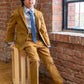 Boys Camel Suit Pant