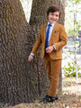 Boys Camel Suit Pant