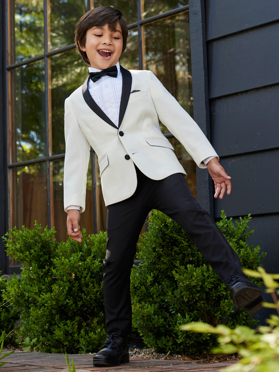 Black Tuxedo Suit Pants for Boys
