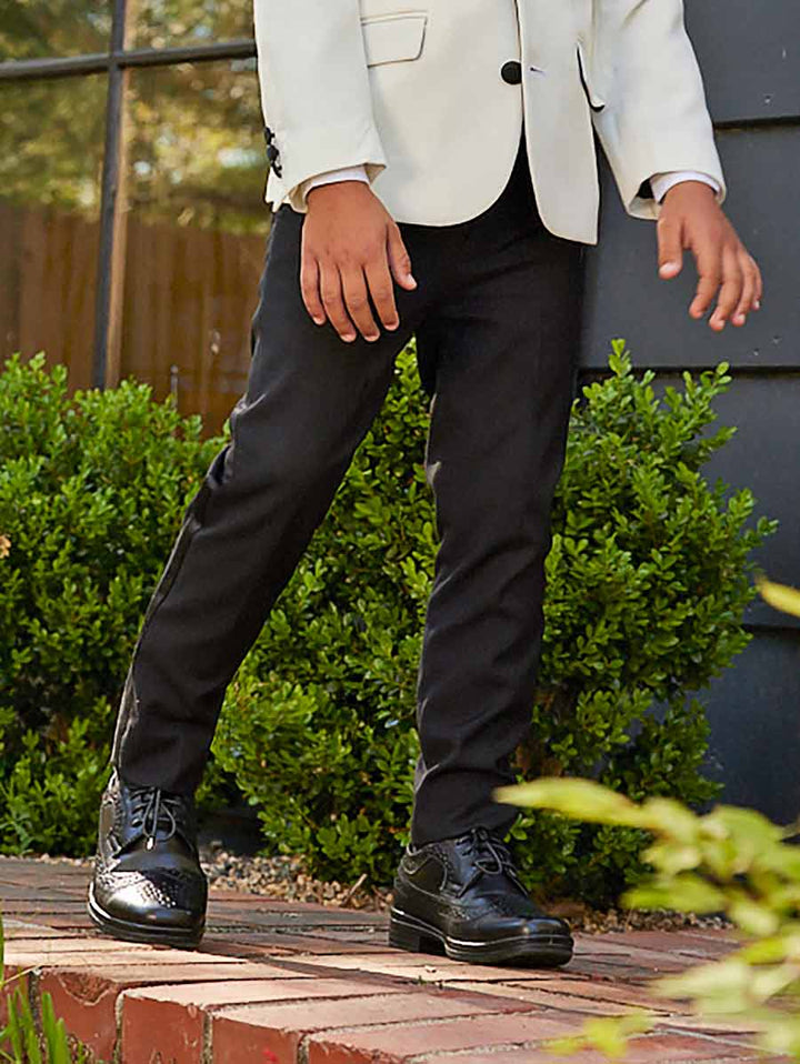 Black Tuxedo Suit Pants for Boys