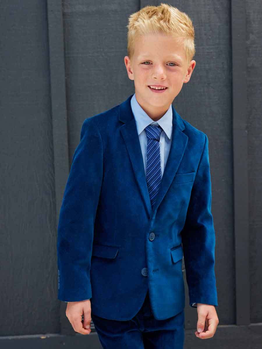 Boys Seaport Velvet Two Piece Mod Suit