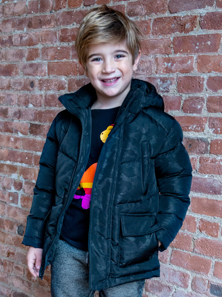 Boys Camo Summit Puffer Coat
