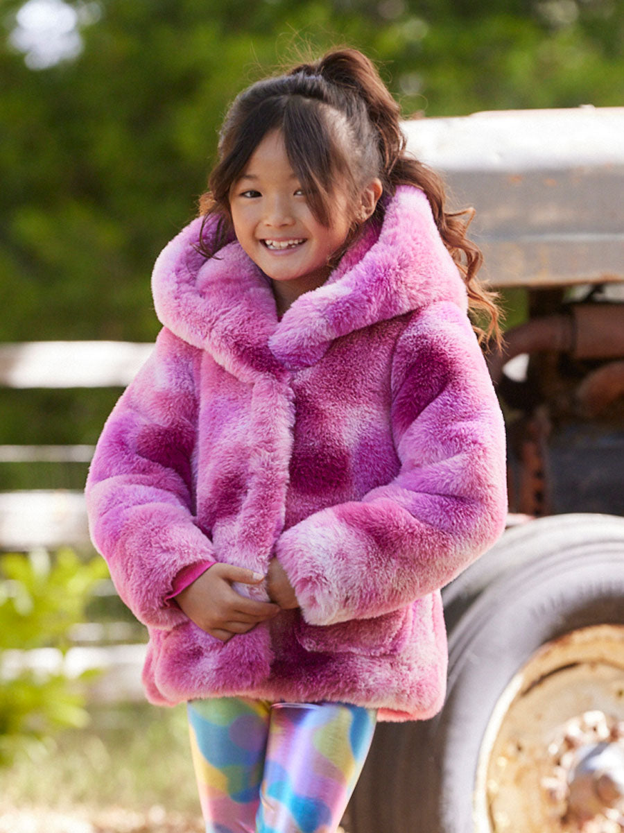 Girls Cleo Faux Fur Coat