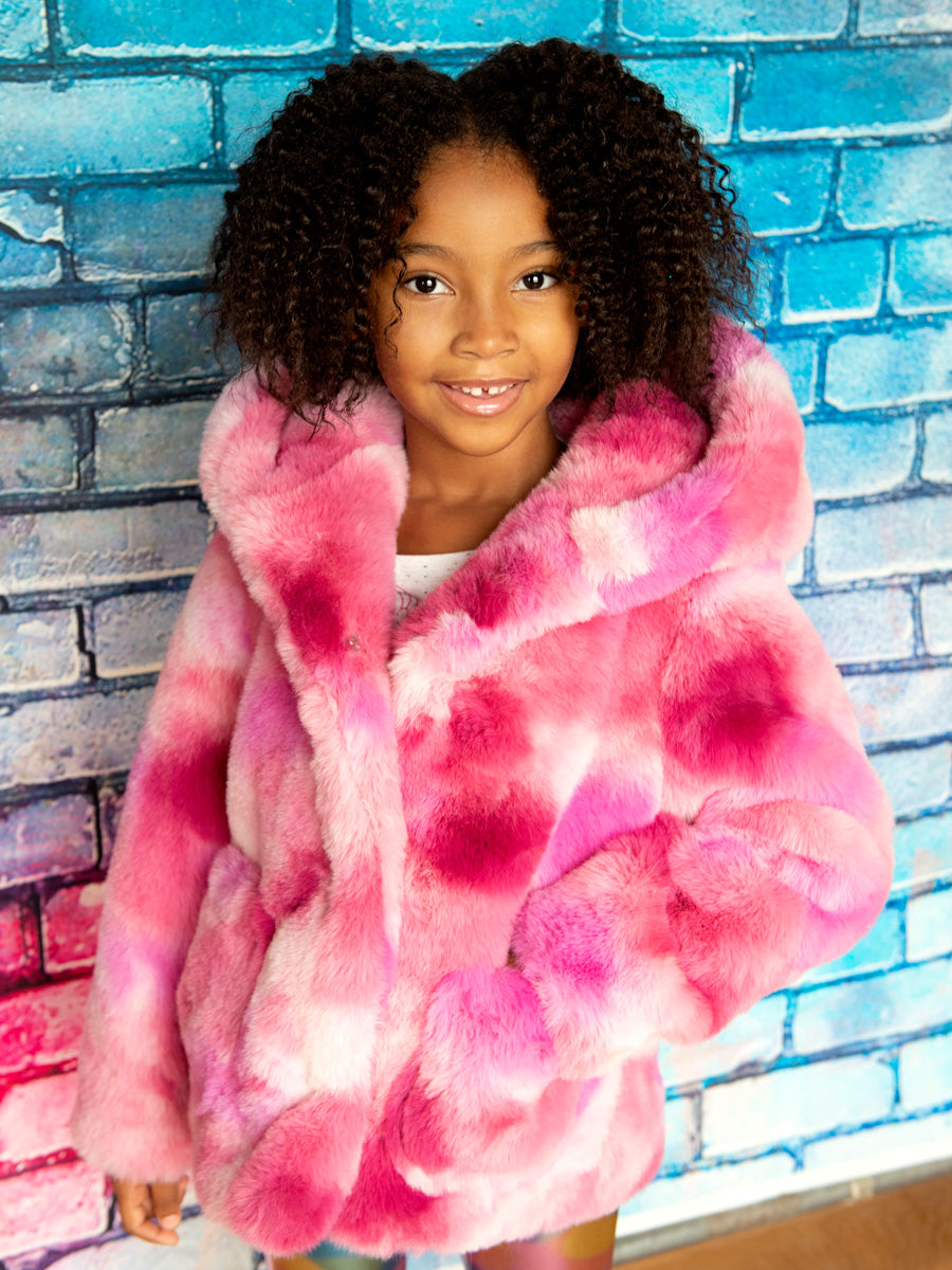 Girls Cleo Faux Fur Coat
