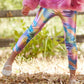 Metallic Rainbow Leggings for Girls