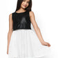 Leather Bodice Eyelet Dress for Girls
