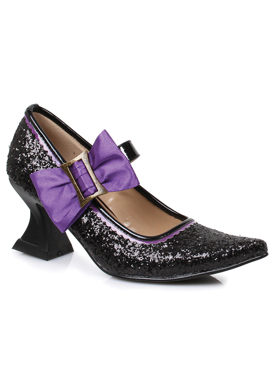 Glitter Heel Witch Shoes for Kids
