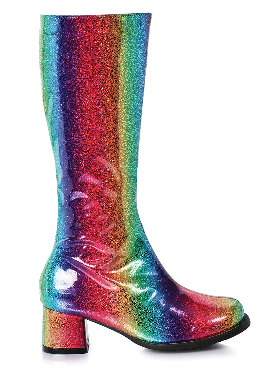 Rainbow Go-Go Boots for Kids