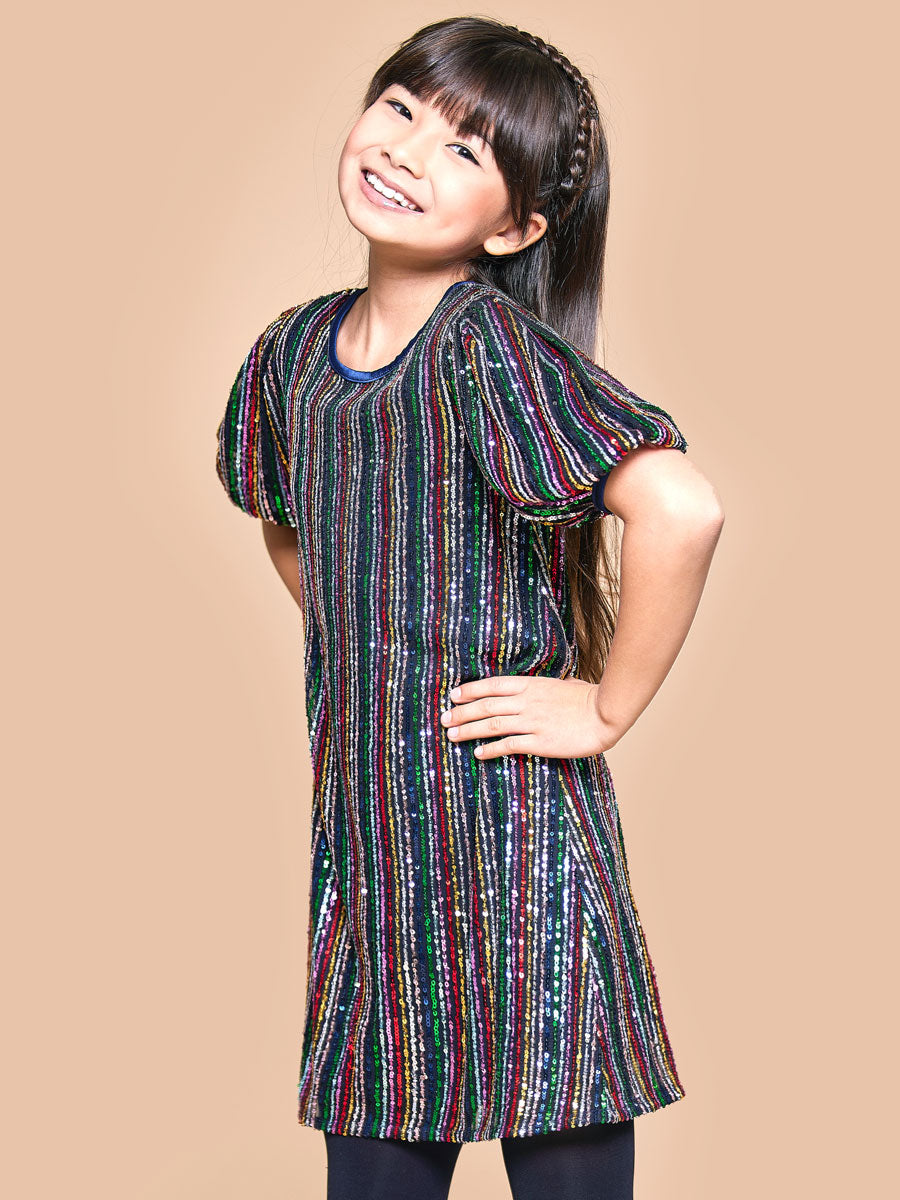 Sequin Rainbow Dress for Girls