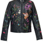 Embroidered Faux Leather Jacket for Girls