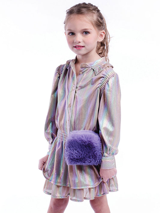 Sally Iridescent Shimmer Dress