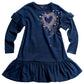 Lillian Navy Dress with Heart