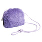Vera Fluffy Shoulder Bag in Black or Violet