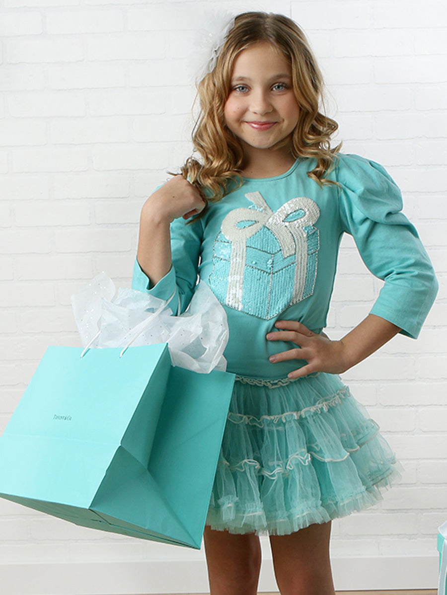 Tiffany Box Tutu Dress for Girls