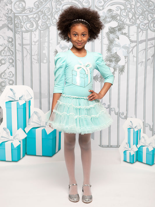 Tiffany Box Tutu Dress for Girls