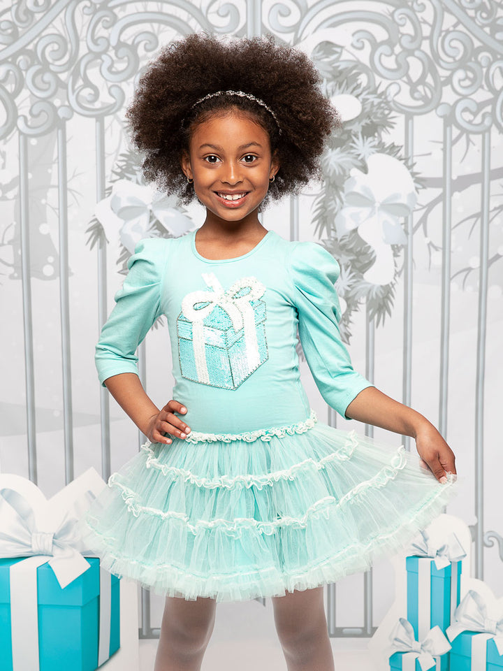 Tiffany Box Tutu Dress for Girls