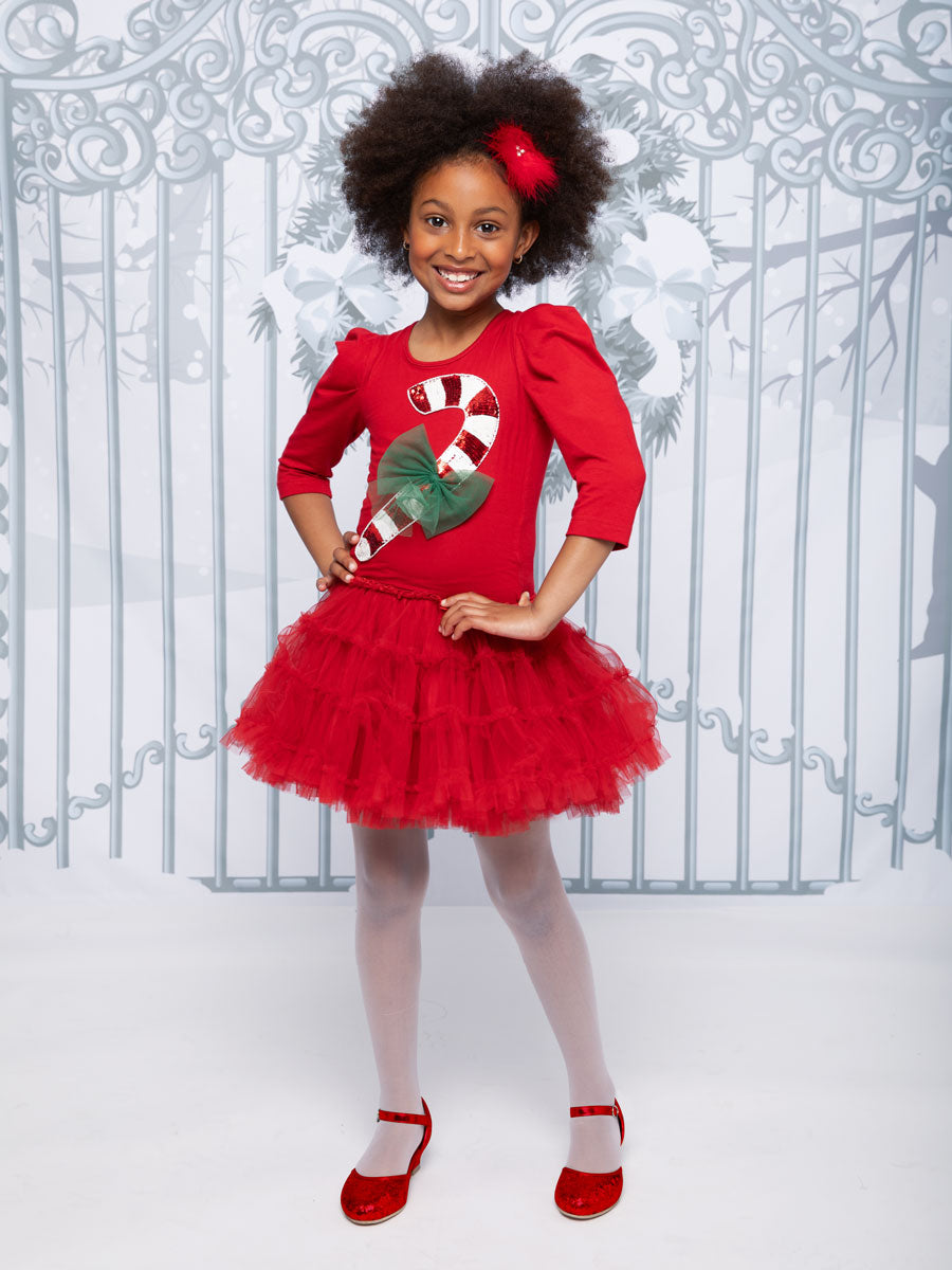 Candy Cane Dress for Girls