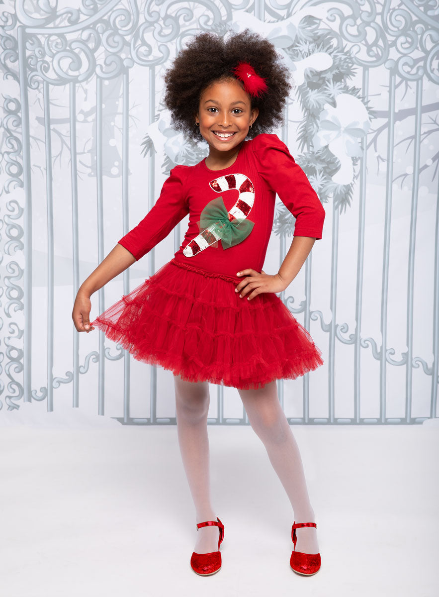 Candy Cane Dress for Girls