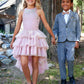 Boys Glen Plaid Stretchy Mod Suit