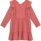 Juniper Ruffle Red Dress for Girls