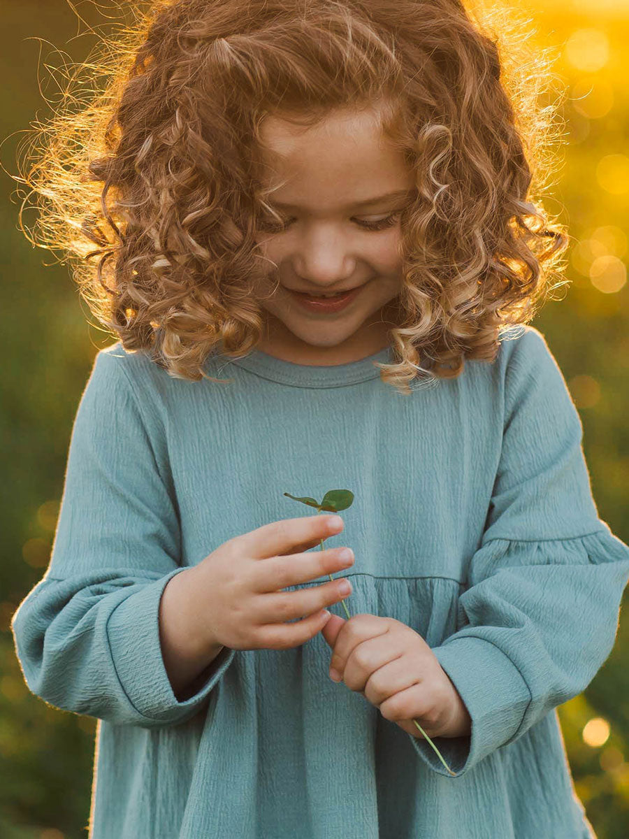 Rowan Green Dress for Girls