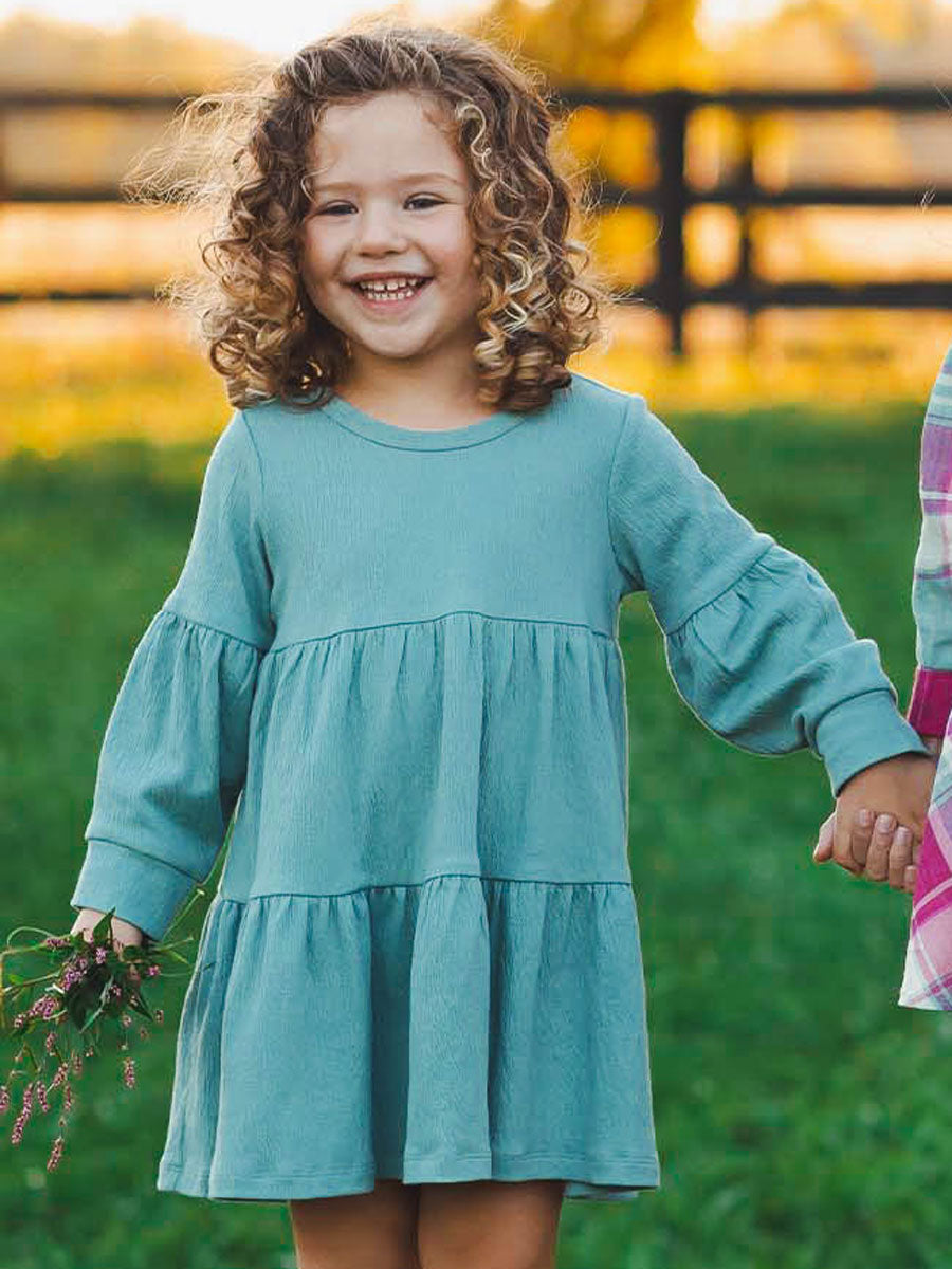 Rowan Green Dress for Girls
