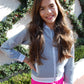 Glitter Star Grey Knit Jacket for Girls
