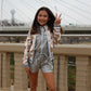 Girls Gold Star Sequin Jacket