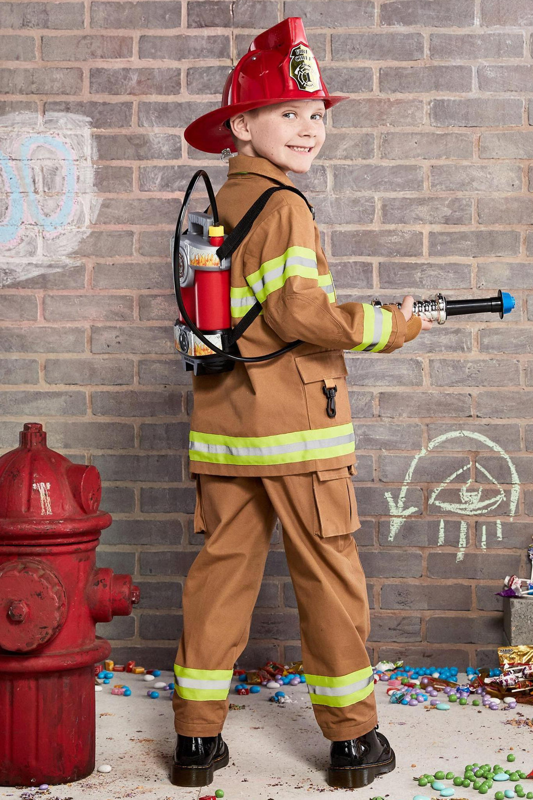 Firefighter Costume For Kids-Chasing Fireflies