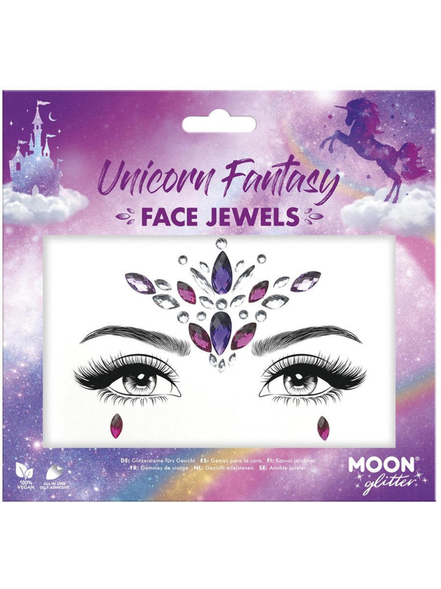 Moon Glitter Face Jewels, Unicorn Fantasy