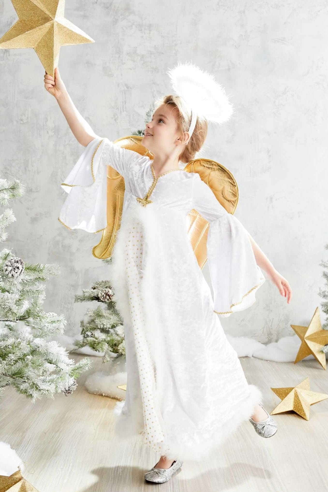 Golden Angel Costume for Girls-Chasing Fireflies