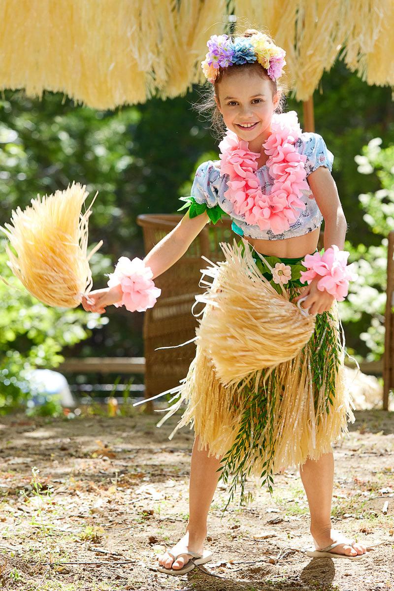 Hula Dancer Costume for Girls-Chasing Fireflies