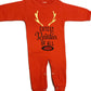 Cutest Reindeer Red Crew Neck Romper for Babies