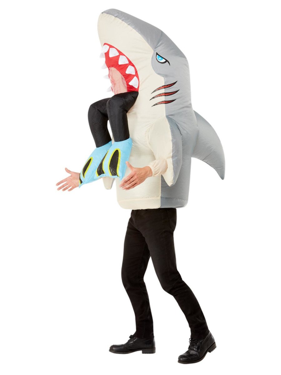 Inflatable Shark & Diver Costume Side