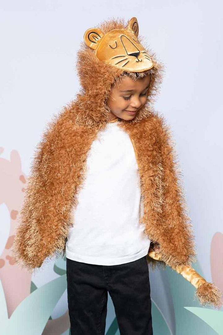 Lion Cape With Hood for Kids-Chasing Fireflies