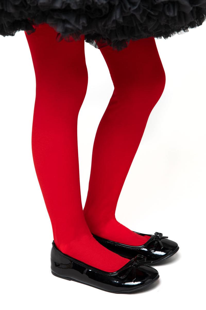 Red Kids Tights-Chasing Fireflies
