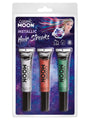 Cos Moon Metallic Hair Streaks, Silver, Red, Green