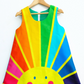 Girls Rainbow Sunrise Print Dress
