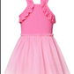 Pink Tulle Tutu Dress with Sequin Stars for Girls
