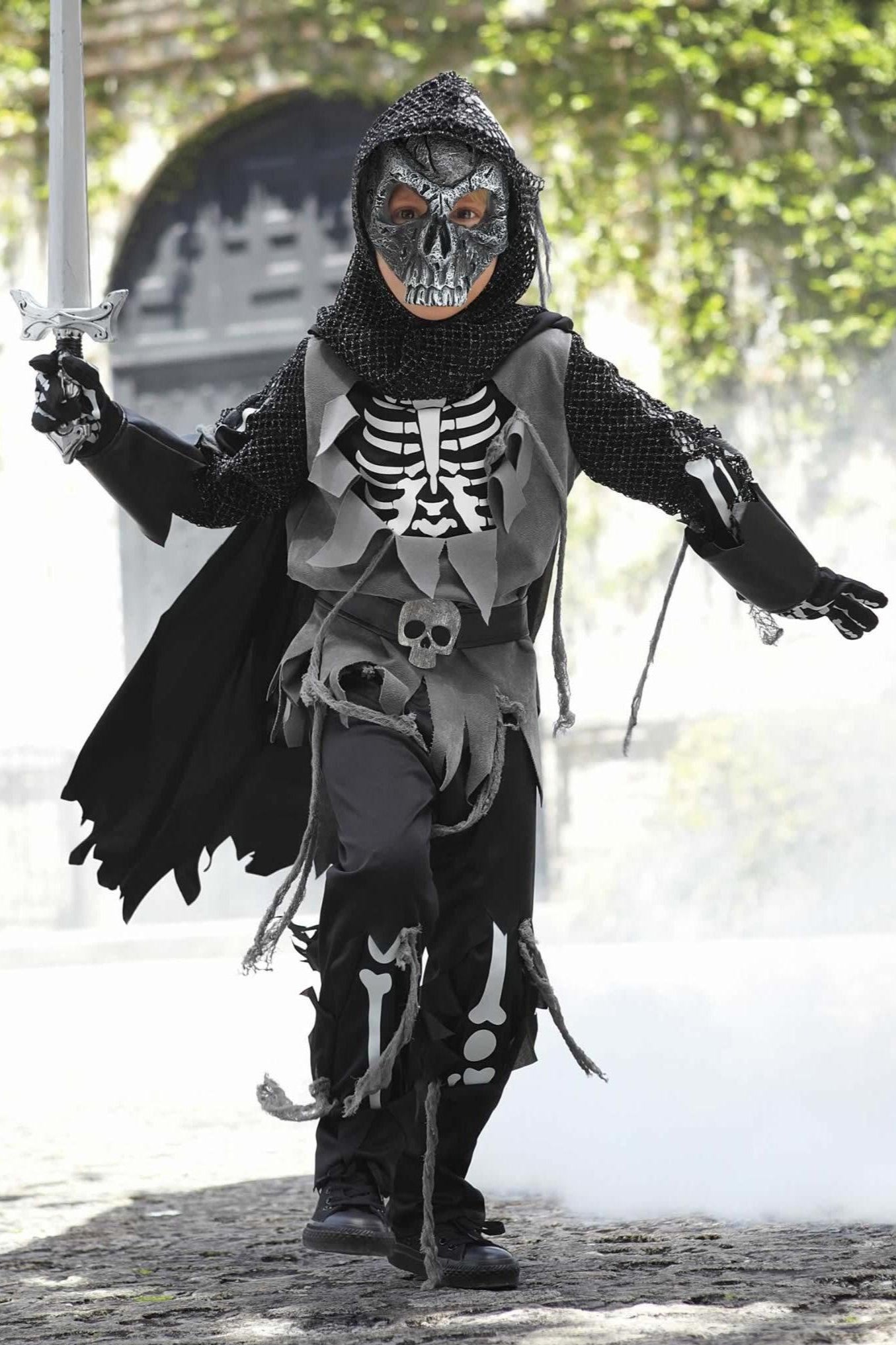 Skeleton Knight Costume For Boys Size 12 Skeleton Knight Costume For Boys Size 12