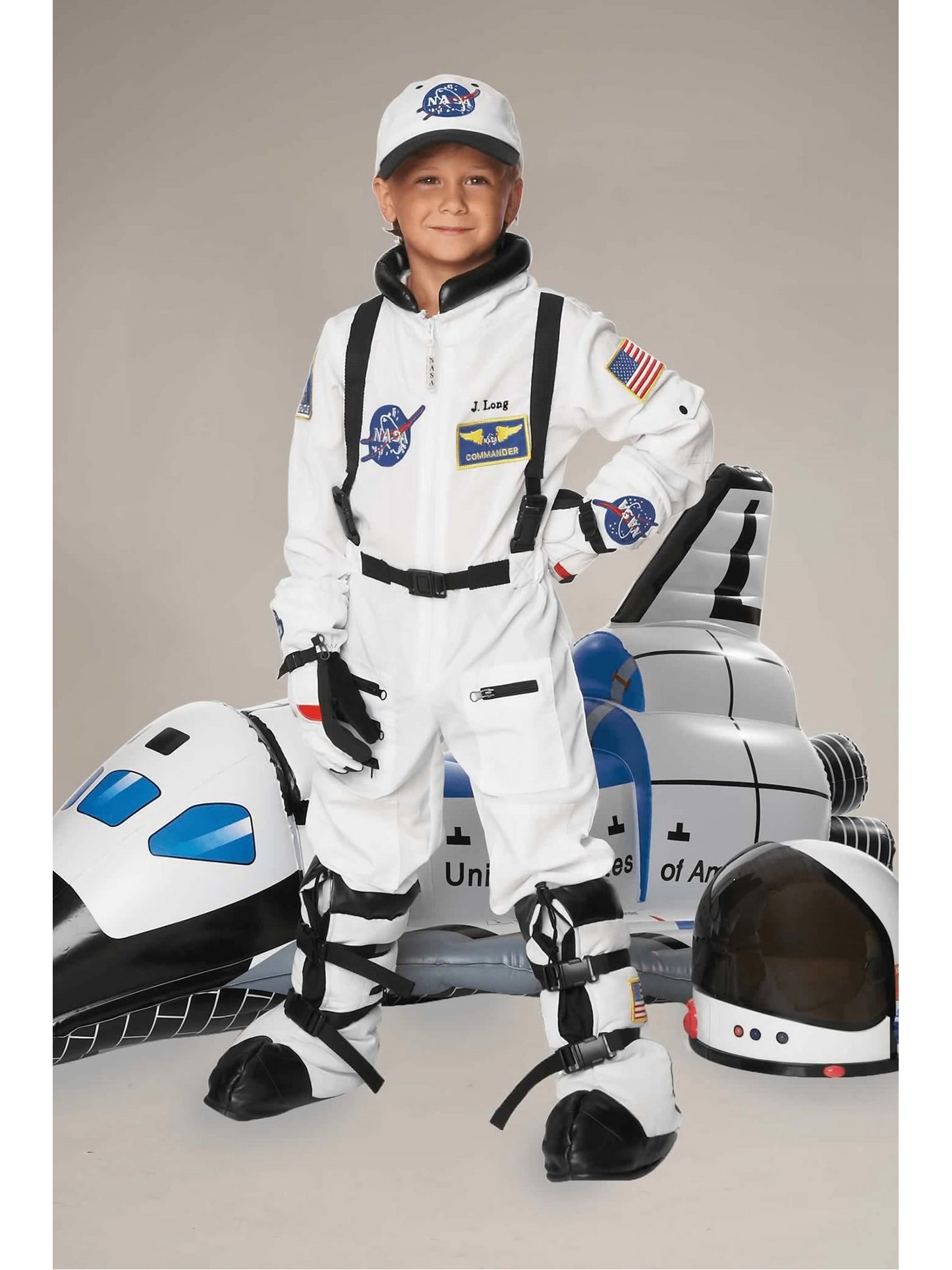 Astronaut Space Bootcovers For Kids  whi alt1