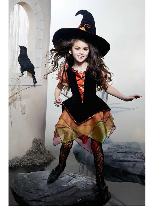 Autumn Witch Costume for Girls  ora alt1