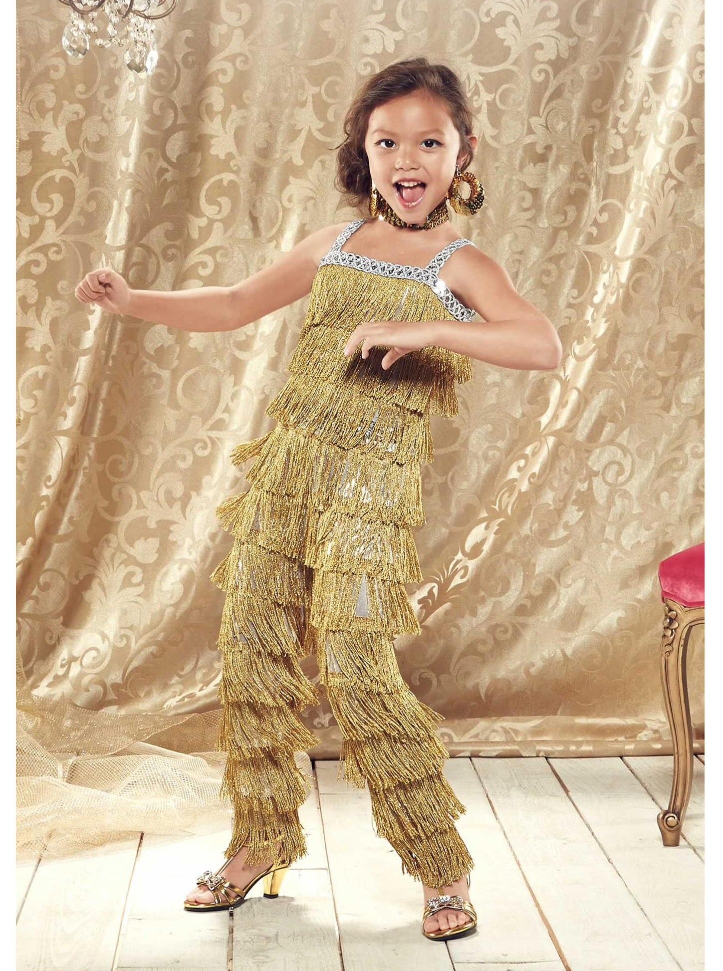 Ballroom Dancer Costume For Girls  gol alt1