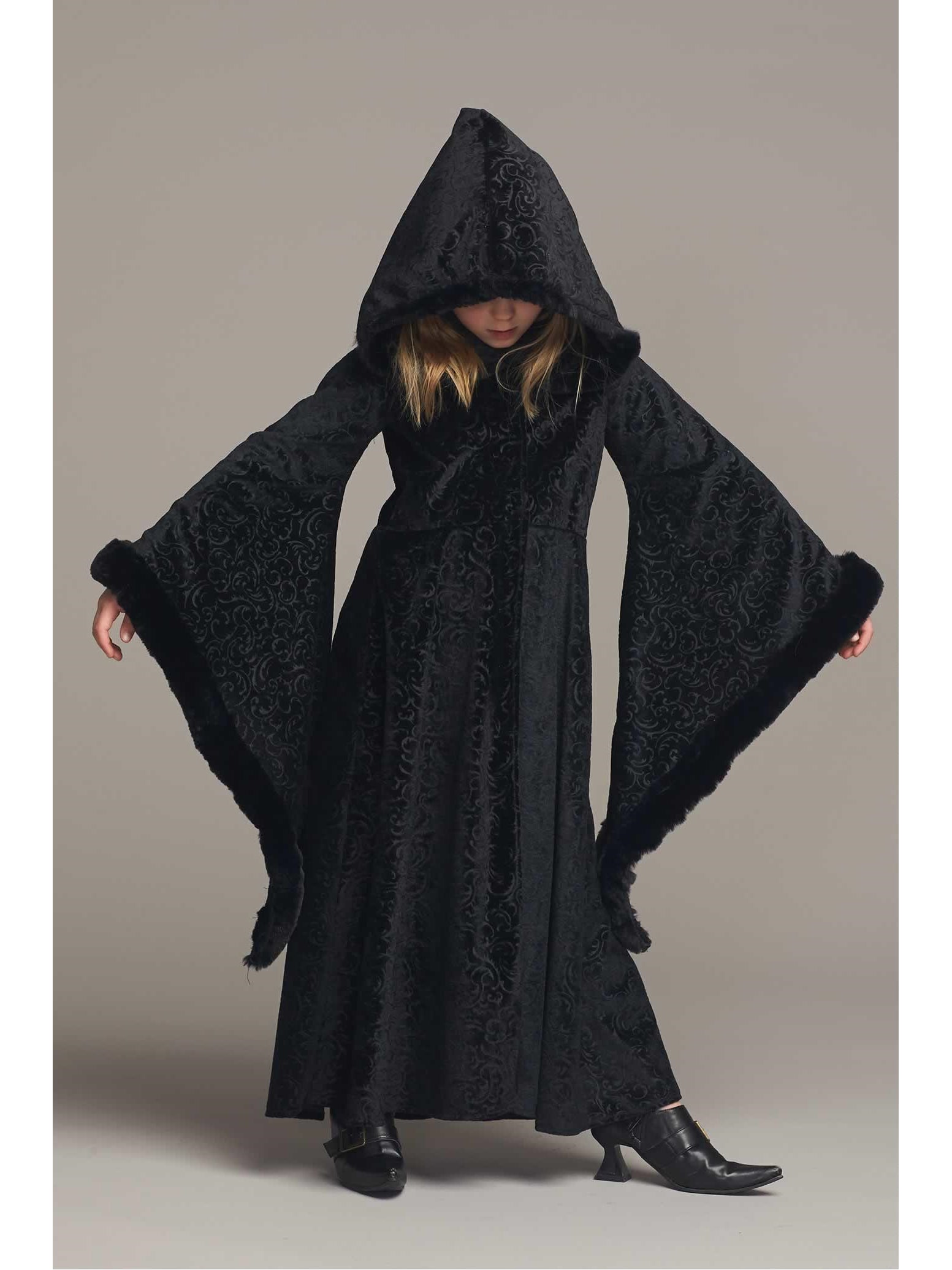 Black Cloak Costume for Girls