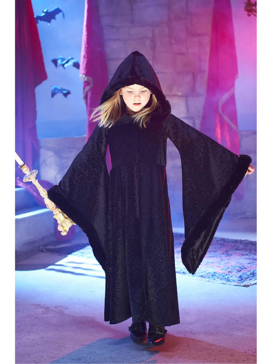 Black Cloak Costume for Girls  bla alt1