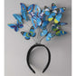 Blue Monarch Butterfly Headpiece