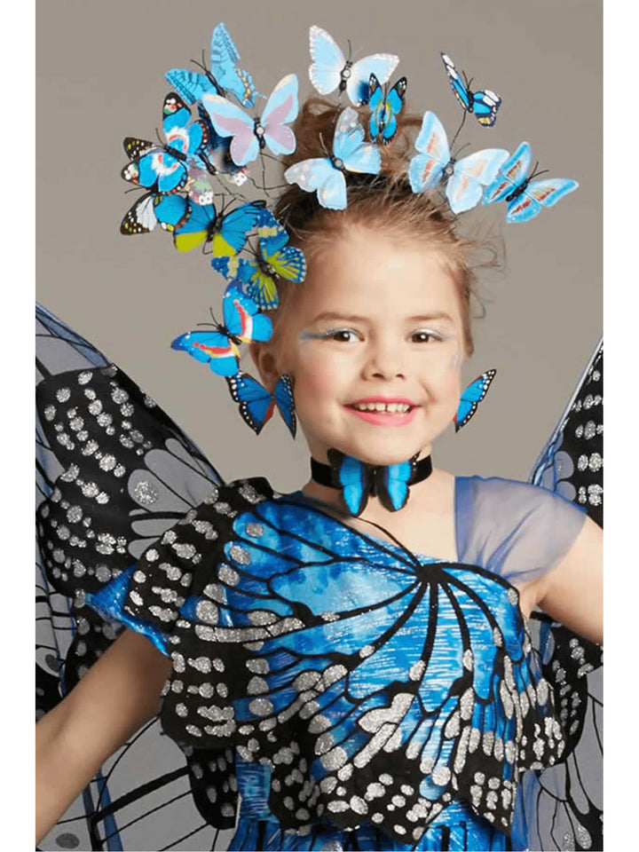Blue Monarch Butterfly Headpiece  blu alt1