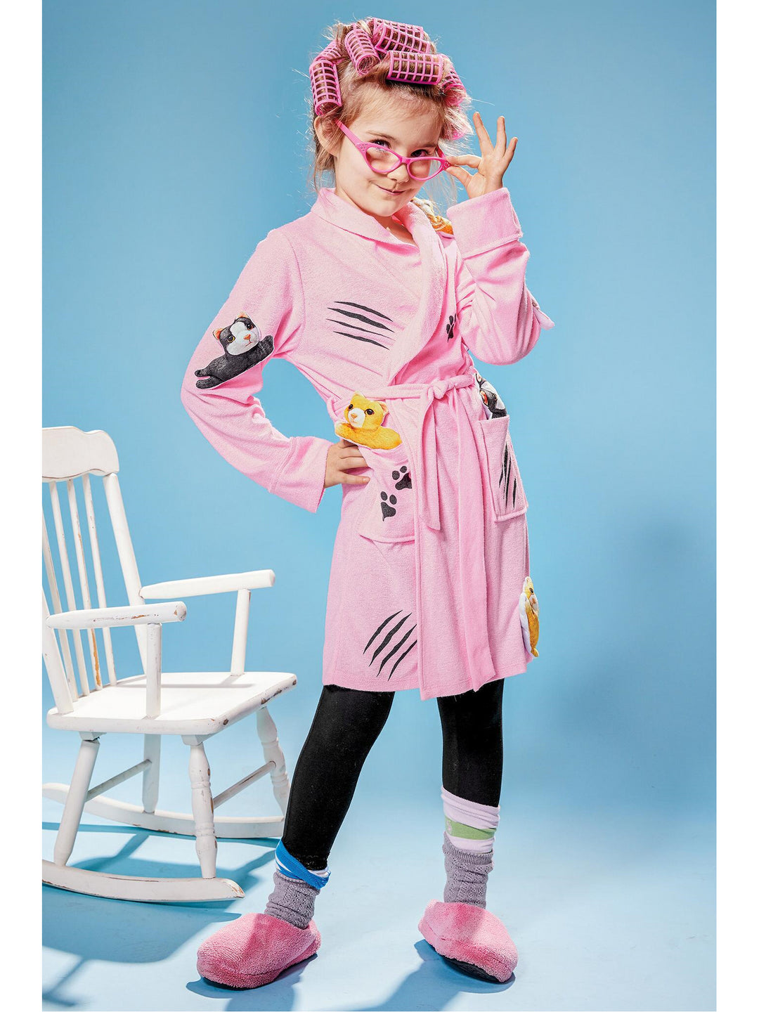 Crazy Cat Lady Costume for Kids  pin alt2