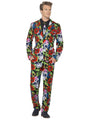 Day of the Dead Stand Out Suit & Tie, for Men