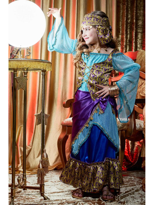 Fancy Fortune Teller Costume for Girls  blu alt1